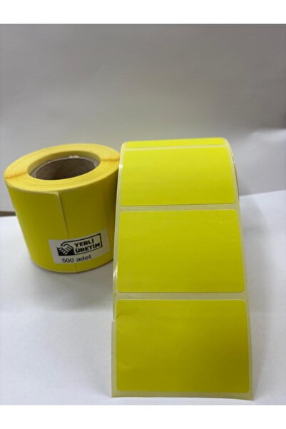 Etiketrulo 40x60 SARI ECZANE ETİKETİ 500 ADET