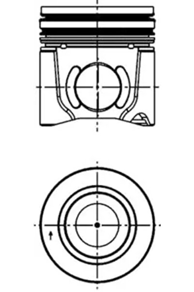 Kolbenschmidt Piston Daewoo Novus/Prima Ginaf C-Series