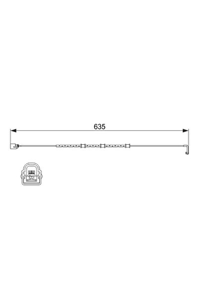 Bosch Senzor De Avertizare Uzura Placute De Frana Jaguar Xf 1/Xf Sportbrake/Xj