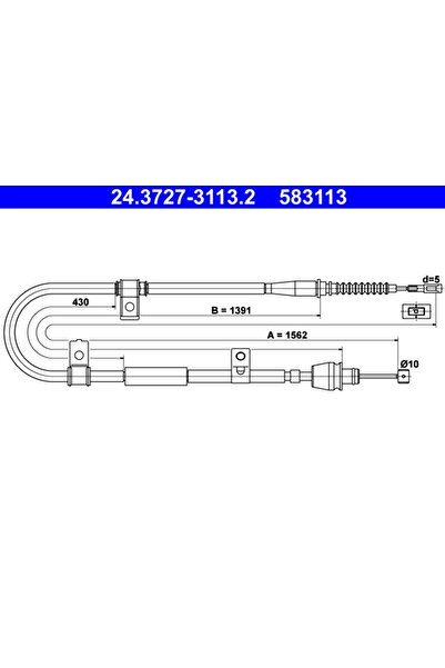 Ate Cablu Frana De Parcare Hyundai Elantra 3