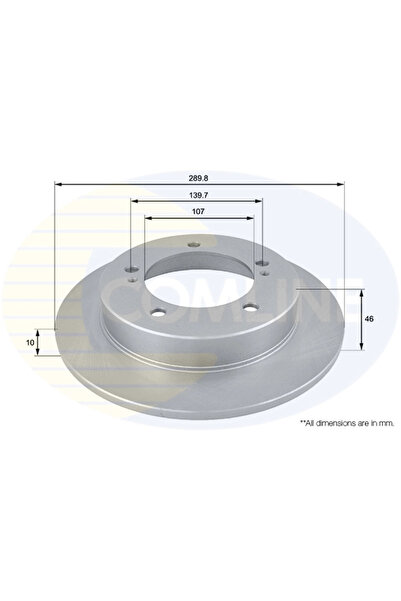 Comline Disc Frana Geo Tracker Suzuki 10-90/Jimny Autoturism De Teren,
