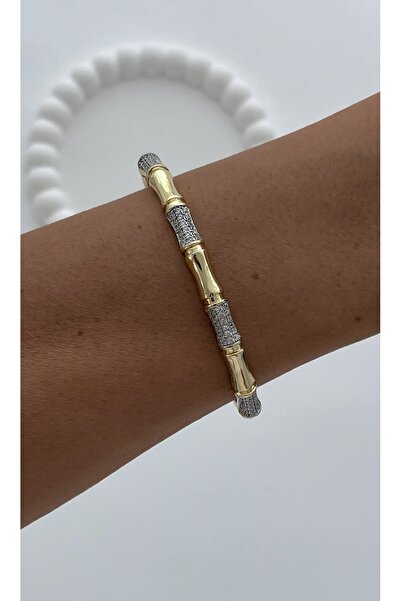 Vi store سوار من العظام المرصعة بالأحجار من ماركة ستيل