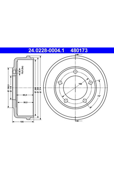 Ate Tambur Frana Ford Transit Tourneo Bus/Transit Bus/Transit Caroserie
