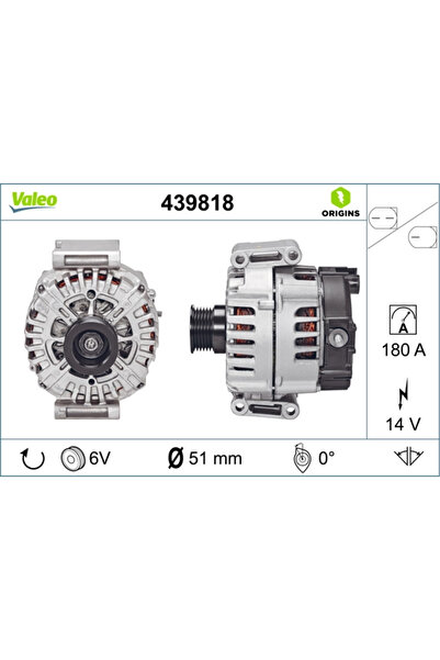VALEO Generator / Alternator Mercedes-Benz C-Class/Cls/E-Class