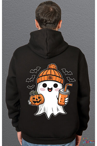 Bumeta Χαριτωμένο μπλουζάκι με κουκούλα με στάμπα φάντασμα για το Halloween, ...