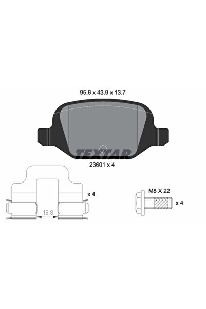 Krieger Set Placute Frana Frana Disc Abarth 500 / 595 / 695/500C / 595C / 695...