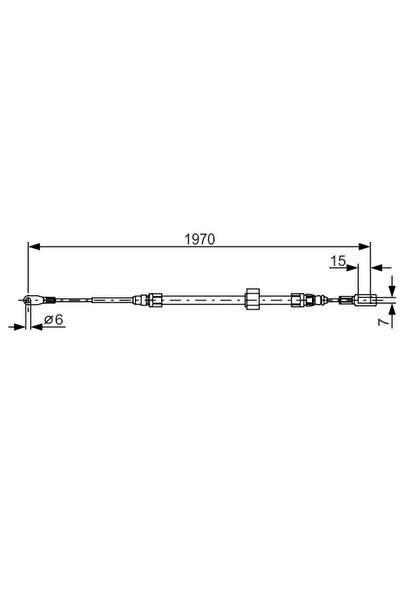 Bosch Жило за ръчна спирачка Mercedes-Benz Sprinter 3-T автобус/Sprinter 3-T ...