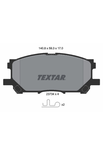 TEXTAR Set Placute Frana Frana Disc Huanghai Qisheng V3 Leopaard CS10/Mattu