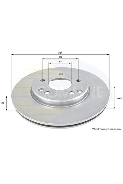 Comline Disc Frana Mercedes-Benz C-Class/Clk/E-Class