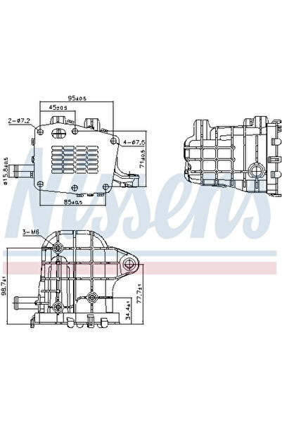 Nissens Radiator Recirculare Gaze De Esapament Citroen C4 2/C4 Grand Picasso ...
