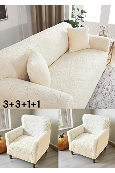 seltenet Jacquard 3 3 1 1 Elastic Sofa Cover |   Elastic Seat Cover |   Seat Cover Team