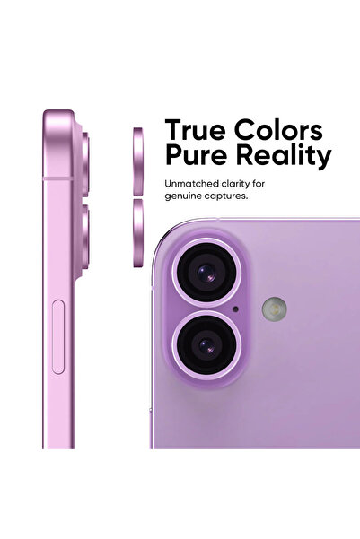 Paladyum Case iPhone 17 Uyumlu Premium Safir Anti-Reflective Lavanta Kamera Lens Koruyucu