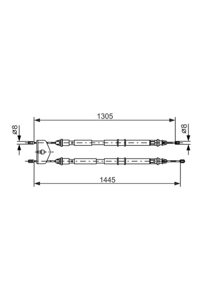 Bosch Parking Brake Cable Ford Fiesta 5/Fusion Ford Australia Fiesta