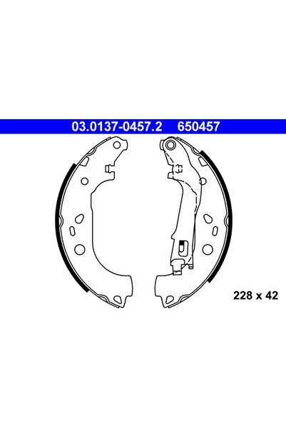 Ate Set Saboti Frana Fiat Doblo Autoutilitara/Limuzina Spatioasa/Doblo Cargo/...