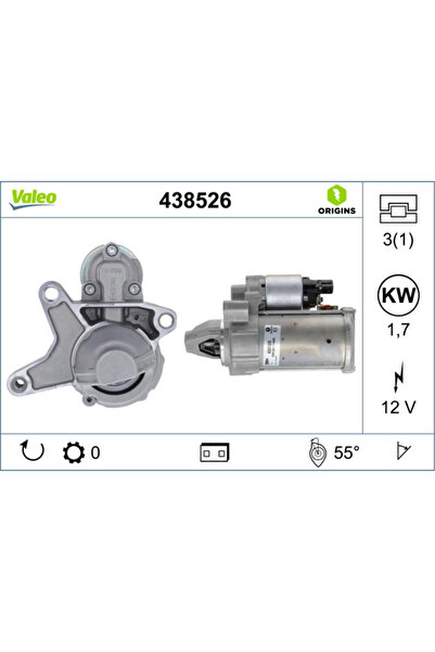 VALEO Starter Citroen Berlingo Multispace/C3 2/C4 2 Peugeot 2008 1/208 1/3008...