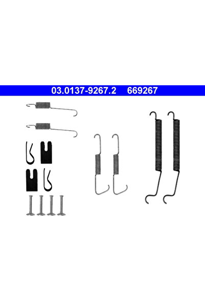 Ate Set Accesorii Sabot De Frana Citroen C2/C3 1/C3 Pluriel Peugeot 1007