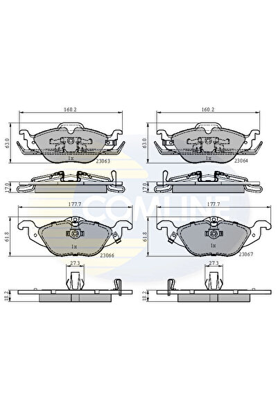 Comline Set Placute Frana Frana Disc Opel Astra G Vauxhall Astra Model 4