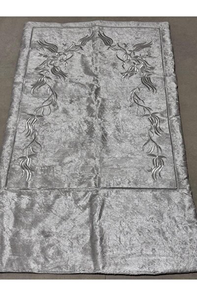 Mustgross Πολυτελές χαλί προσευχής με κέντημα – Μονό χαλί προσευχής από βελούδο & κομψό και ποιοτικό χαλί προσευχής