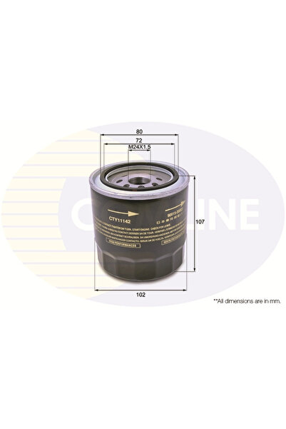 Comline Oil Filter Toyota Avensis/Kaldina/Carina E 6