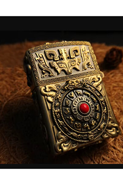 Chief Premium Seri! Marka Full Çelik Özel Işleme Stres Çarklı Benzinli Çakmak (Özel Üretim)