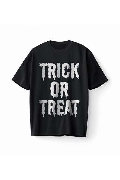 Bumeta تي شيرت تريك أور تريت كبير الحجم للجنسين