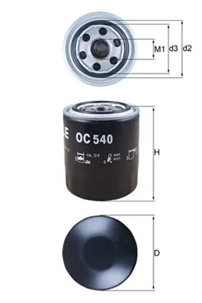 MAHLE Filtru Ulei Hyundai H-1 / Starex Bus/H-1 Cargo/H-1 Travel Kia Bongo Bus...