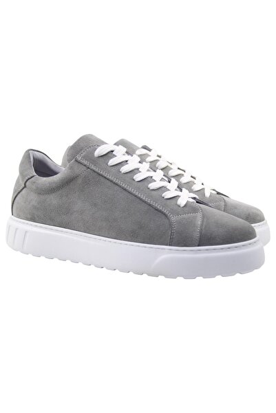 ShoeMaker Men's Gray Suede Sneaker Shoes