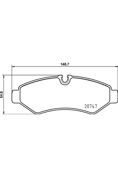 Brembo Комплект спирачни накладки за дискови спирачки Mercedes-Benz Sprinter ...