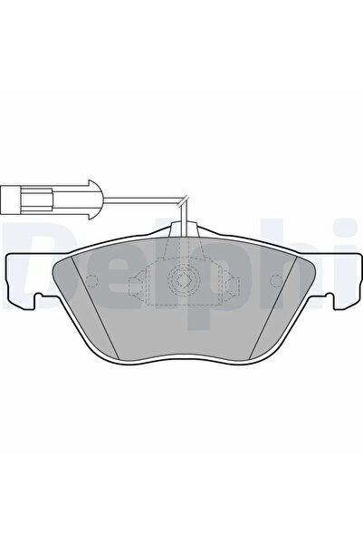 DELPHİ Комплект накладки дискови спирачки Alfa Romeo 145/146/147 Fiat Multipl...