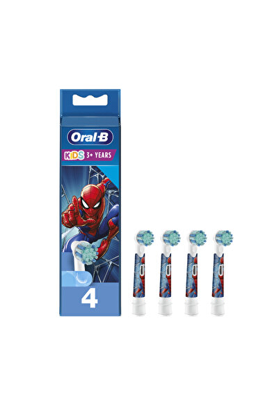 Oral-B Rezerve periuta de dinti electrica pentru copii Spiderman, 4 buc