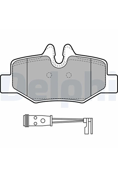 DELPHİ Комплект спирачни накладки за дискови спирачки Mercedes-Benz Viano/Vit...