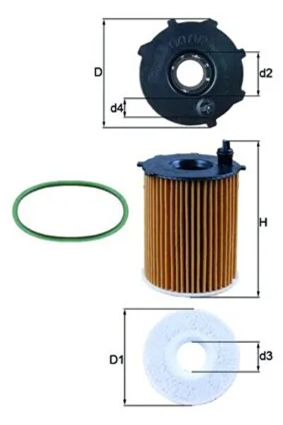 MAHLE Маслен филтър Citroen Berlingo Multispace/C3 Picasso/C4 2 Peugeot 1007/...