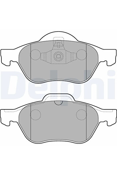 DELPHİ Brake Pad Set Disc Brake Renault Megane 2/Scenic 2