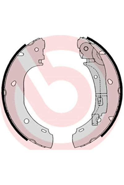 Brembo Set Saboti Frana Citroen Jumper 1 Bus/Jumper 1 Caroserie/Jumper 1 Plat...