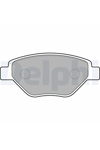 DELPHİ Комплект спирачни накладки за дискови спирачки Renault Megane 2