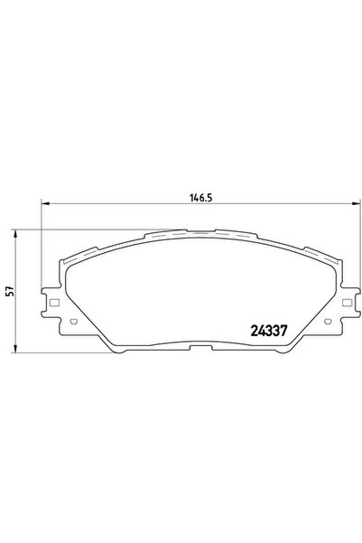 Brembo Комплект спирачни накладки за дискови спирачки JMC Yuhu Scion Tc Cupe