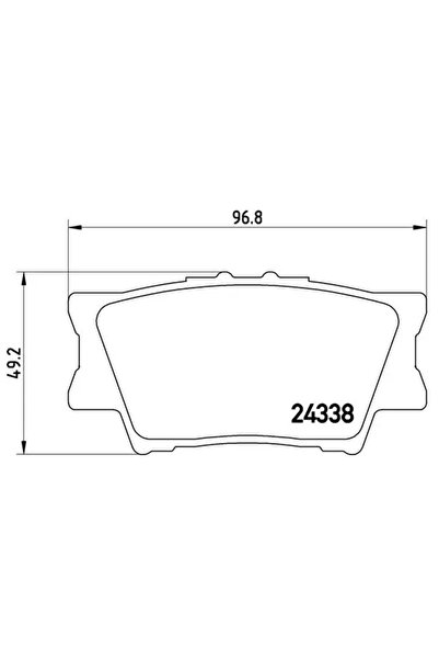 Brembo Set Placute Frana Frana Disc Lexus Es/Hs Toyota Aurion/Camry Limuzina/...