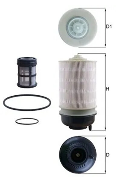 MAHLE Filtru Combustibil Claas Xerion Mercedes-Benz Actros MP4 / MP5/Antos/Arocs