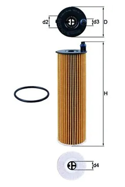 MAHLE Filtru Ulei Mercedes-Benz C-Class/Cls/E-Class