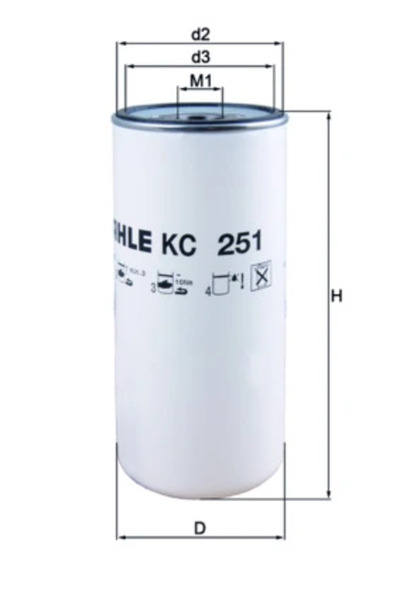 MAHLE Filtru Combustibil Volvo Fh/Fm