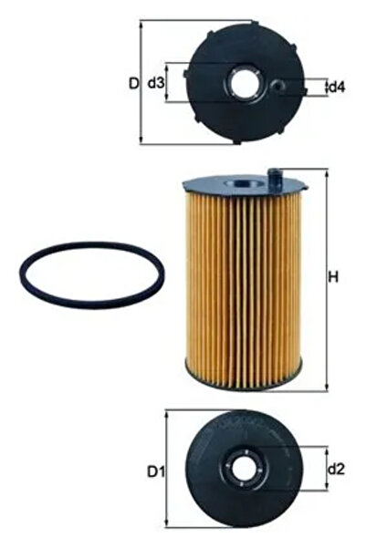 MAHLE Filtru Ulei Citroen C5 3/C6 Jaguar S-Type 2/Xf 1/Xj