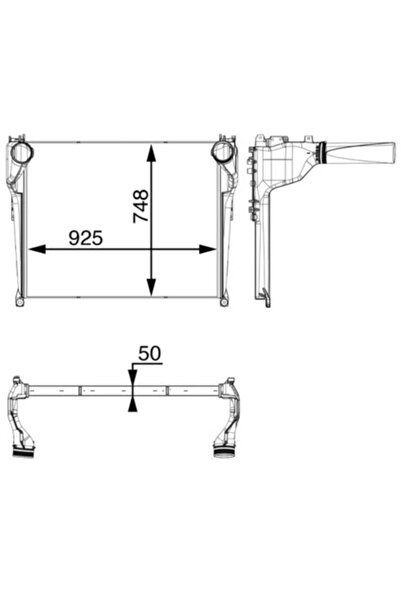 MAHLE Compresor Intercooler Mercedes-Benz Actros MP4 / MP5/Antos/Arocs