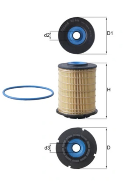 MAHLE Горивен филтър Chevrolet Aveo/Spin/Trax Opel Mokka / Mokka 10/Mokka 10 Van