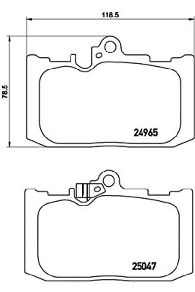 Brembo Set Placute Frana Frana Disc Lexus Gs/Rc