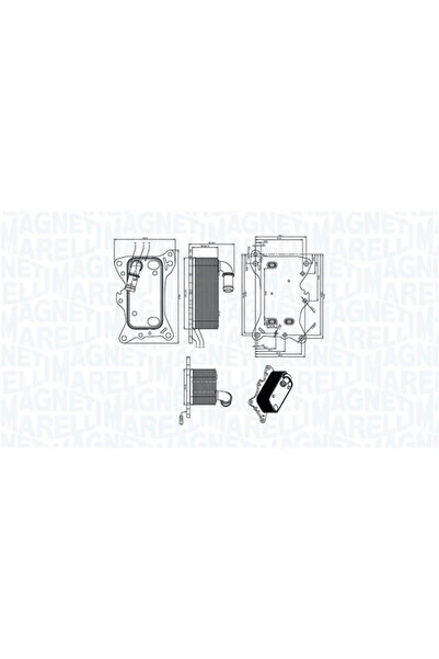 MAGNETI MARELLI Radiator Ulei Ulei Motor Dodge Caliber Jeep Compass/Patriot