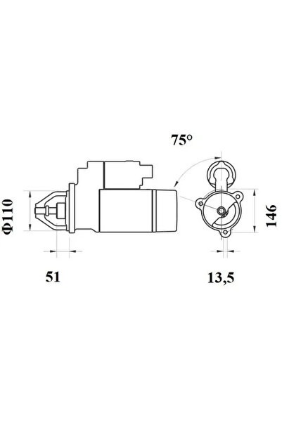 MAHLE Starter Daf Cf 75/F 2100/F 2500