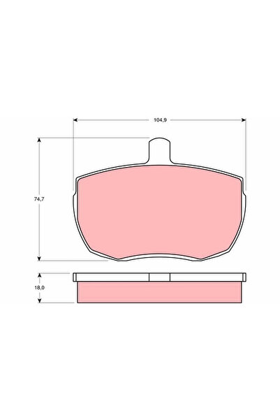 TRW Set Placute Frana Frana Disc Alfa Romeo Ar 8 Caroserie Ford Transit Bus/T...