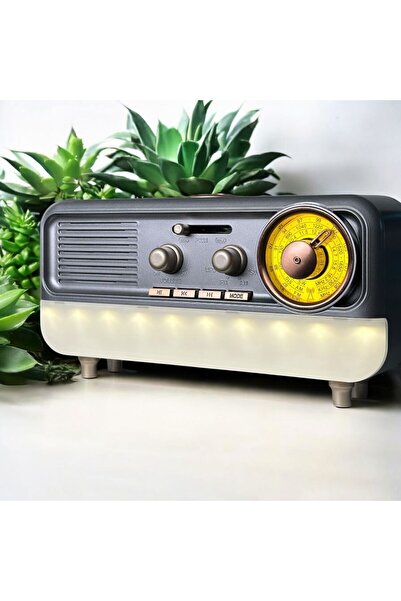 Dexxony Dx-09 Gece Lambalı Lüks Nostaljik Radyo & Fm Radyo & Bluetooth Hoparlör - Videolu Ürün