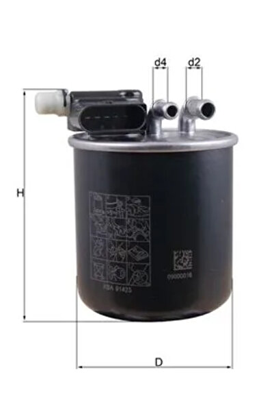 MAHLE Filtru Combustibil Infiniti Q30 Mercedes-Benz A-Class/B-Class Sports To...