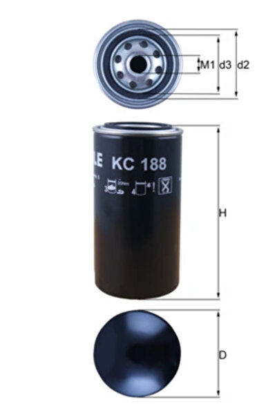 MAHLE Filtru Combustibil Claas Arion Daf Lf 45/Lf 55